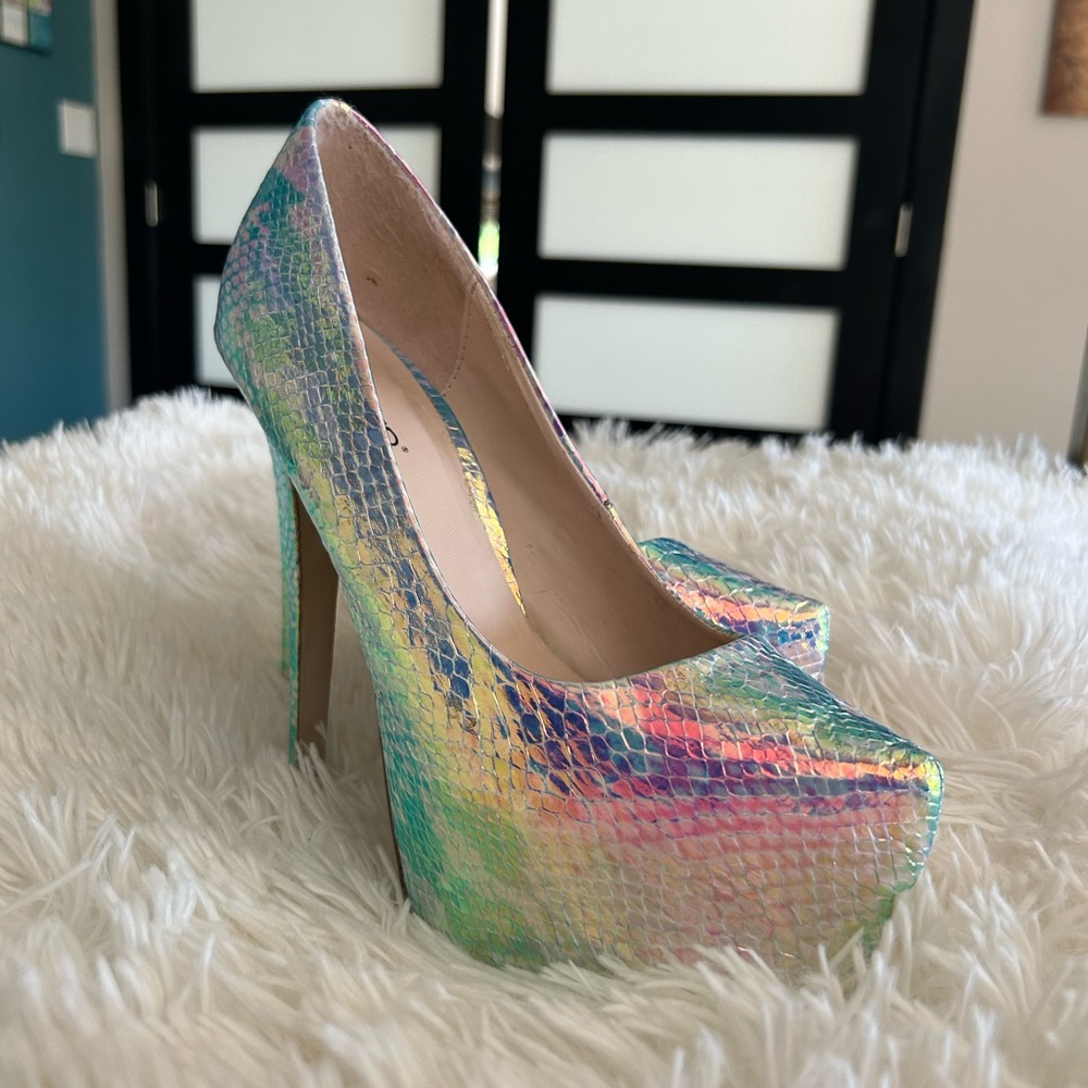 Holo Mermaid Scale Stilettos